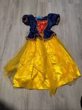 Classic Blue and Yellow Princess Costume Dress for Kids